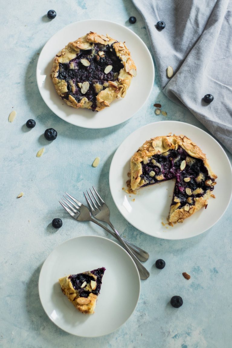 blueberry almond galettes