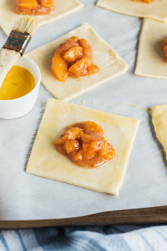 Peach Hand Pie Egg Wash for Sealing Crusts
