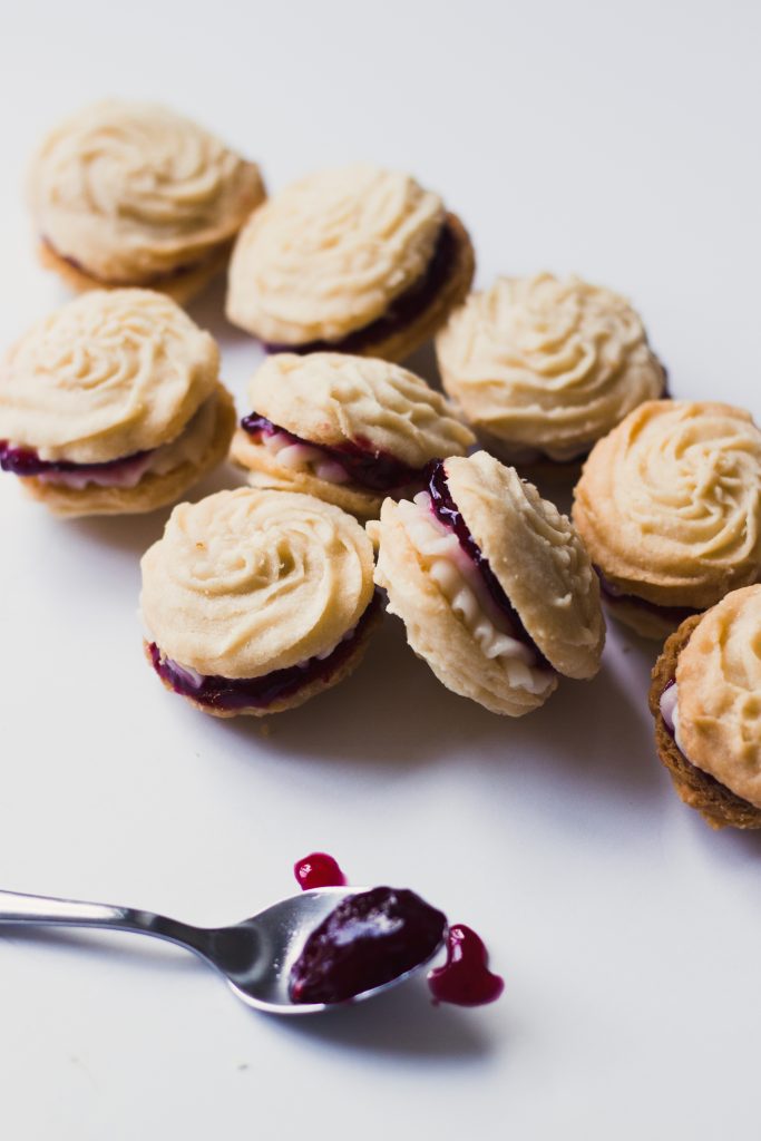 Viennese Whirls with Buttercream and Jam