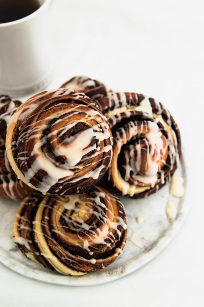 Nutella Swirl buns made with this simple recipe for basic sweet dough.