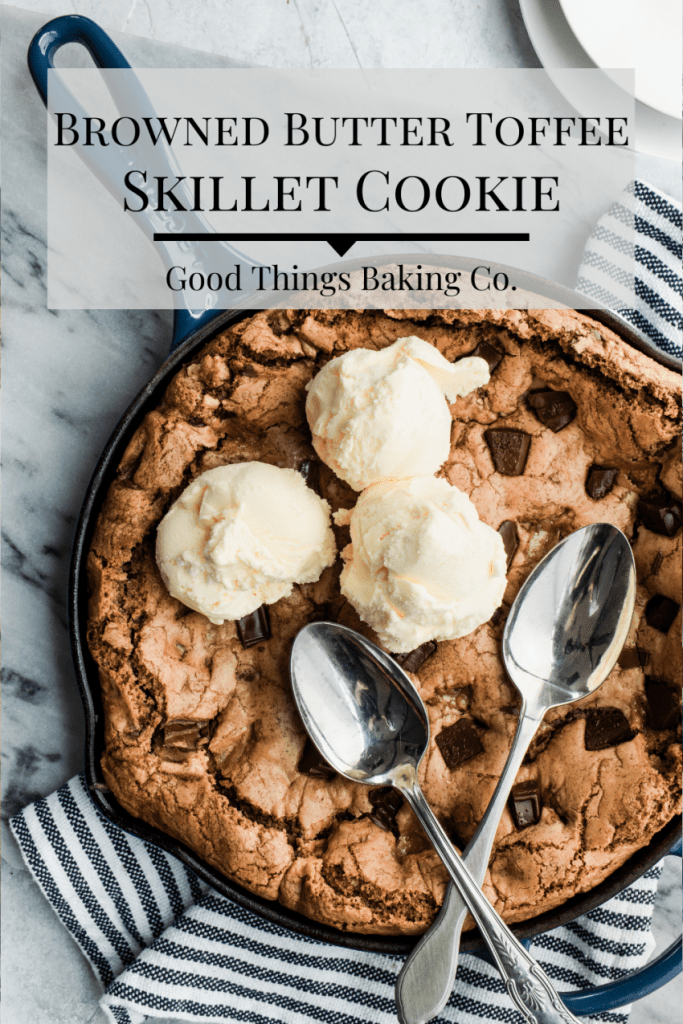 Browned Butter Toffee Skillet Cookie Pin