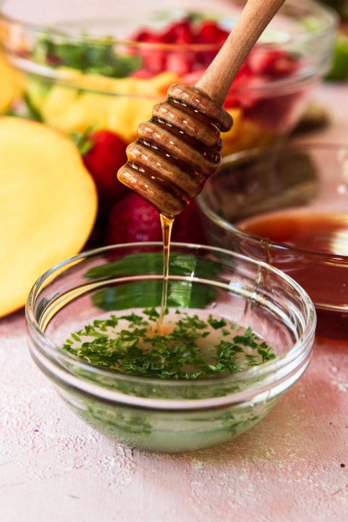 Combine the dressing ingredients in a small bowl.