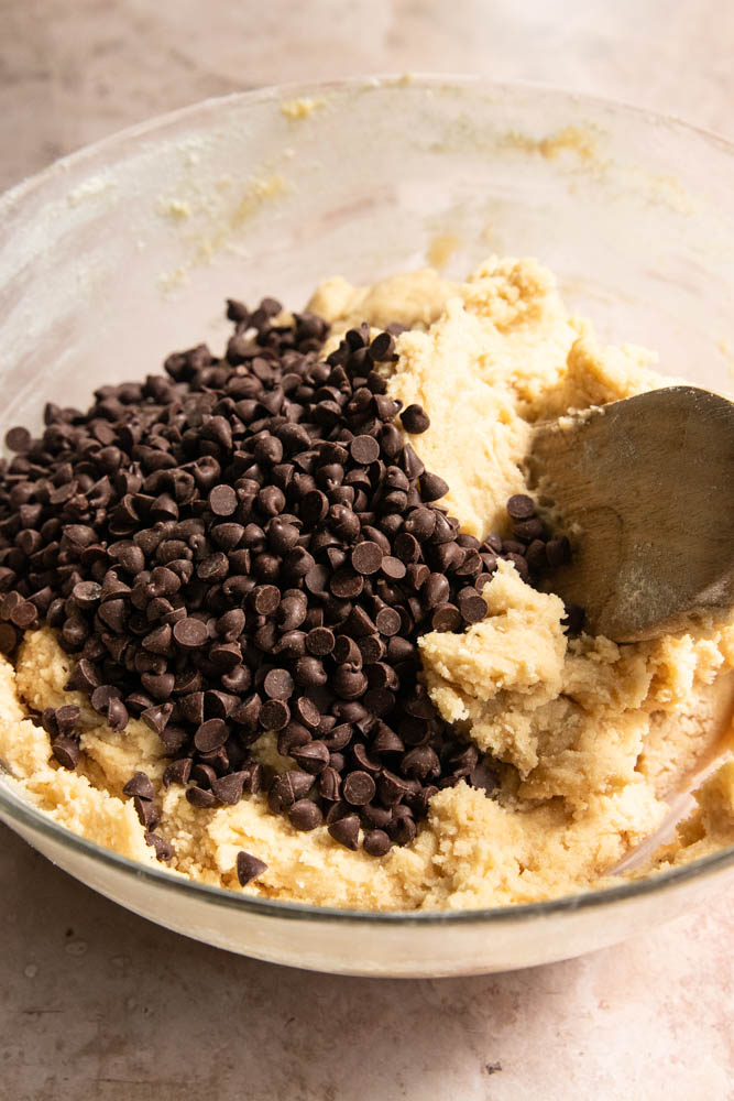Stir in mini chocolate chips.