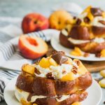 Peaches and Cream Stuffed French Toast