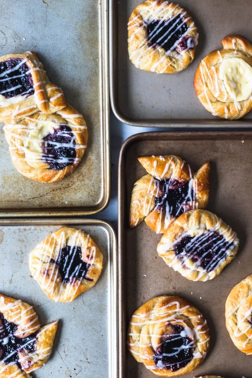 Blueberry Cream Cheese Danishes