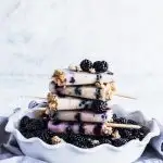 Blackberry Granola Popsicles