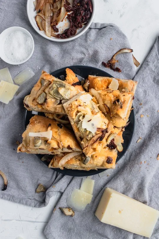 Sun Dried Tomato and Artichoke Focaccia