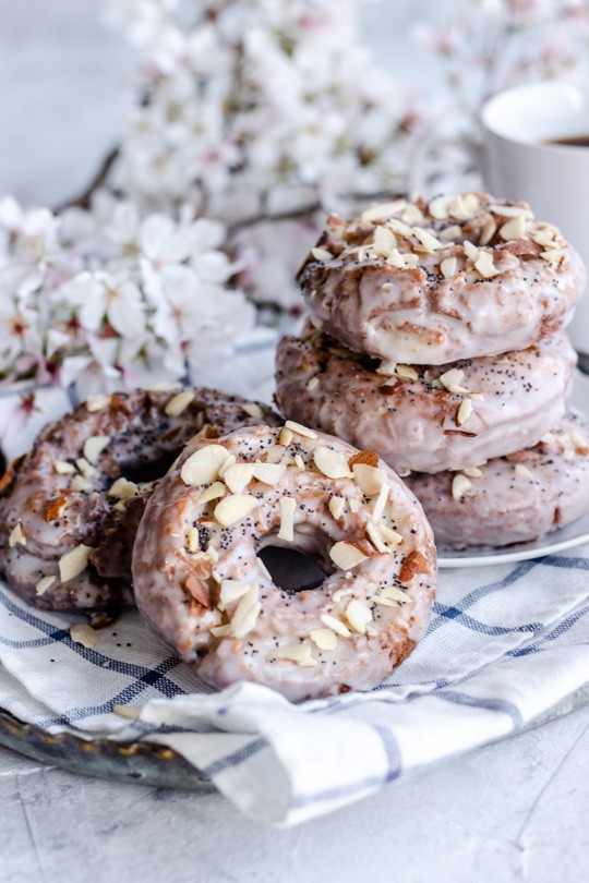 Almond Poppyseed Donuts