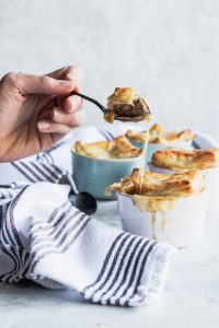 French Onion & Steak Puff Pastry Pies