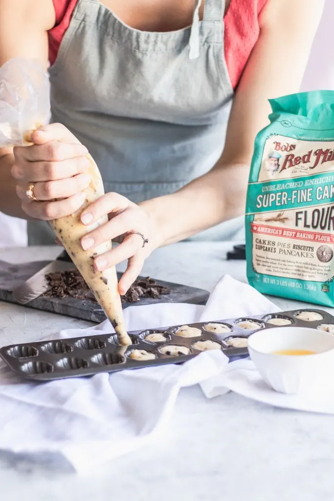 Chocolate Chunk Mini Madeleines Prep