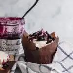 Blueberry Crème Fraîche Cupcakes
