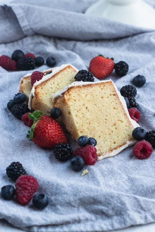 Sour Cream Pound Cake Slices