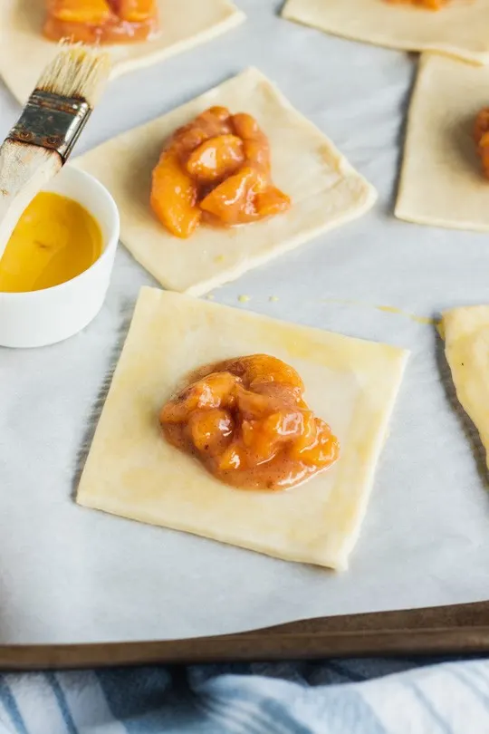 Peach Hand Pie Egg Wash for Sealing Crusts
