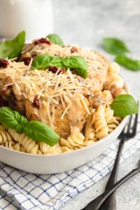 Creamy Italian Instant Pot Chicken Thighs and Pasta
