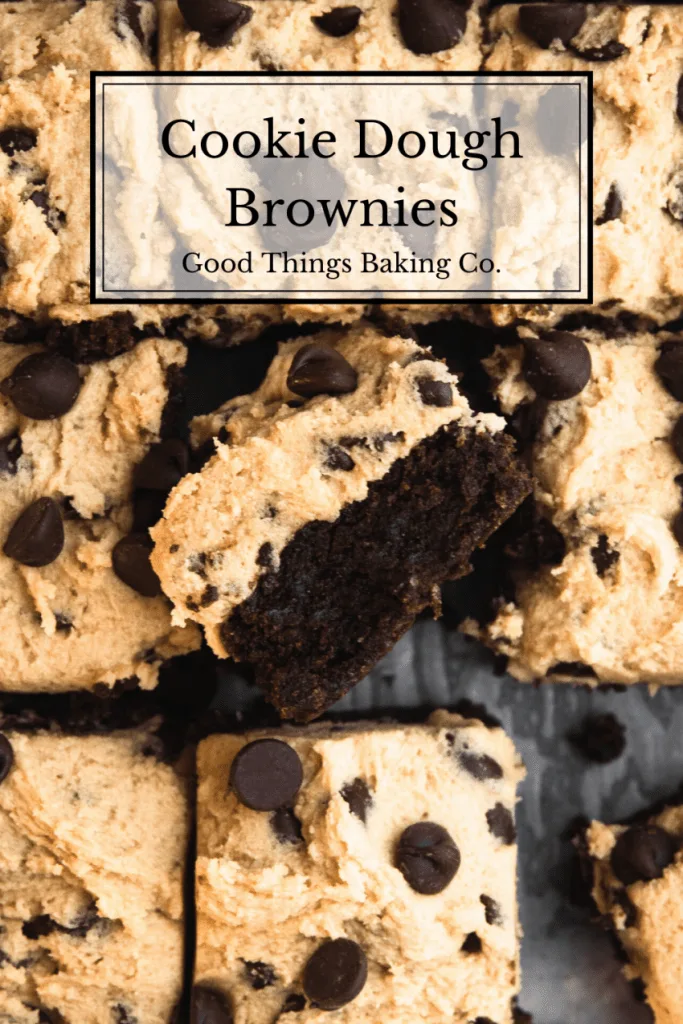 Cookie Dough Brownie Pinterest Graphic 
