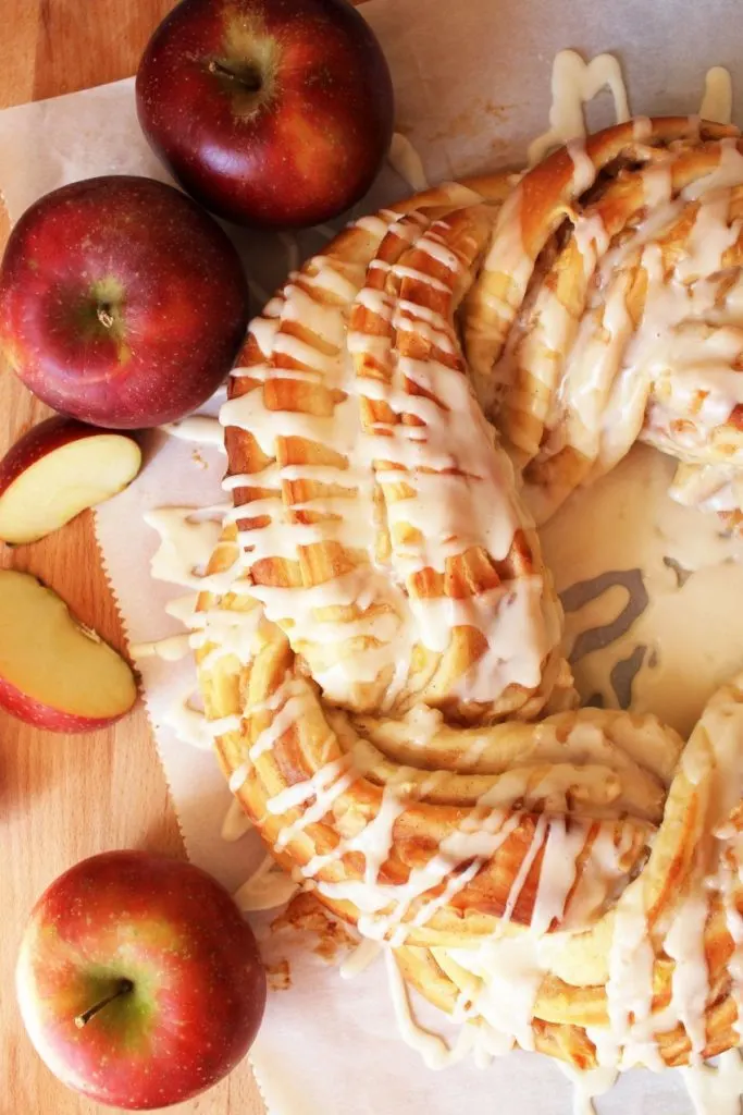 Apple Bread Wreath