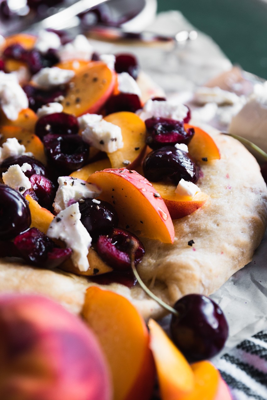 Stone Fruit and Cheese Flatbread Good Things Baking Co