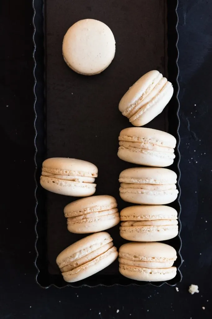 Browned Butter Vanilla Bean Macarons