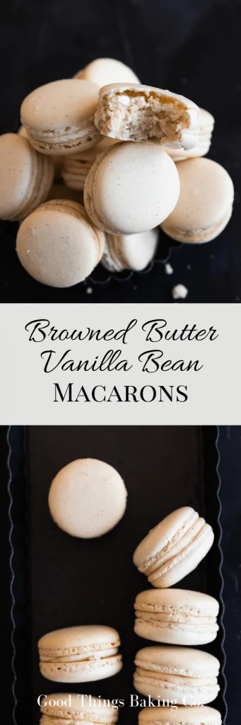 Browned Butter Vanilla Bean Macarons Pin