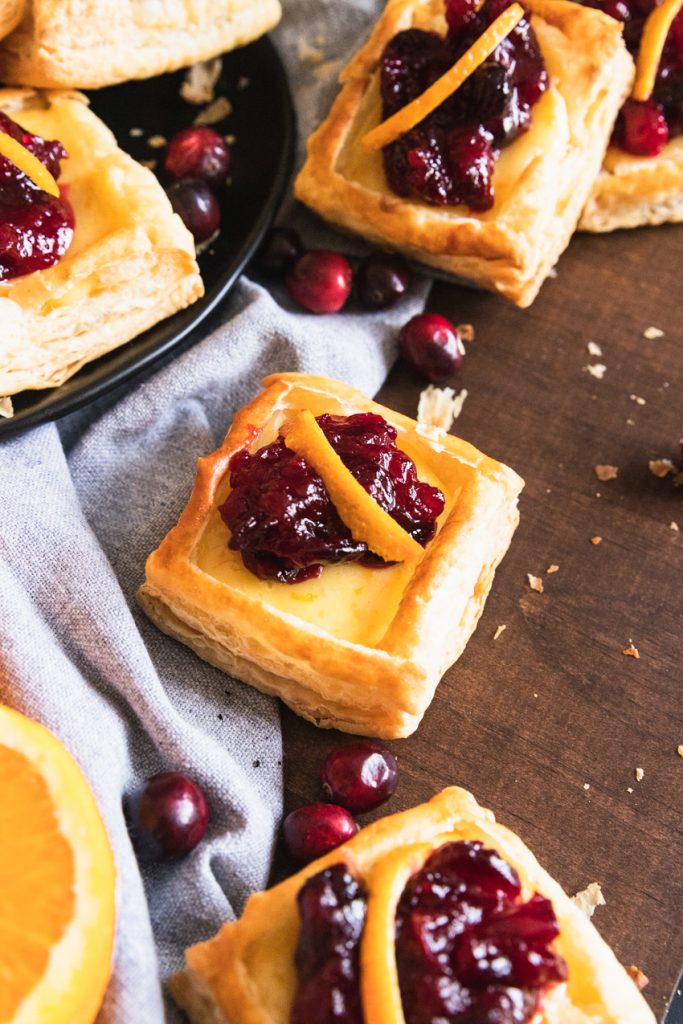 Cranberry Orange Breakfast Pastries with Cream Cheese Filling