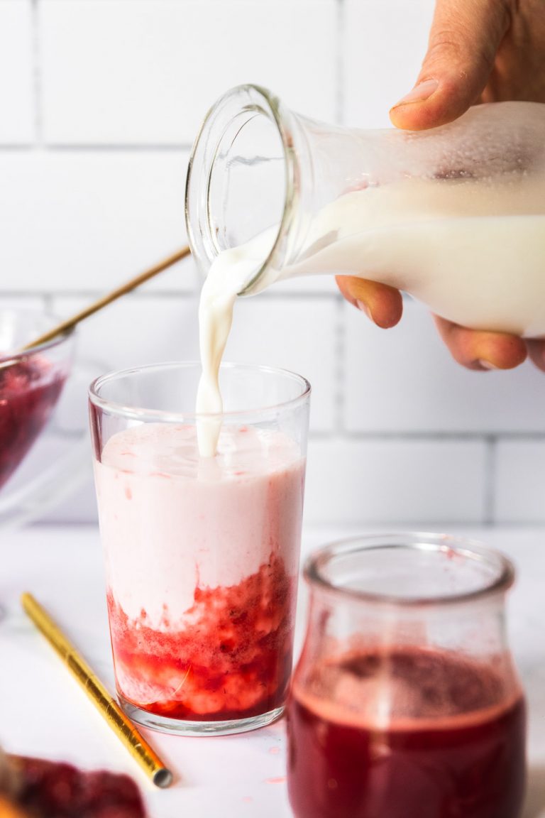Vegan Strawberry Milk