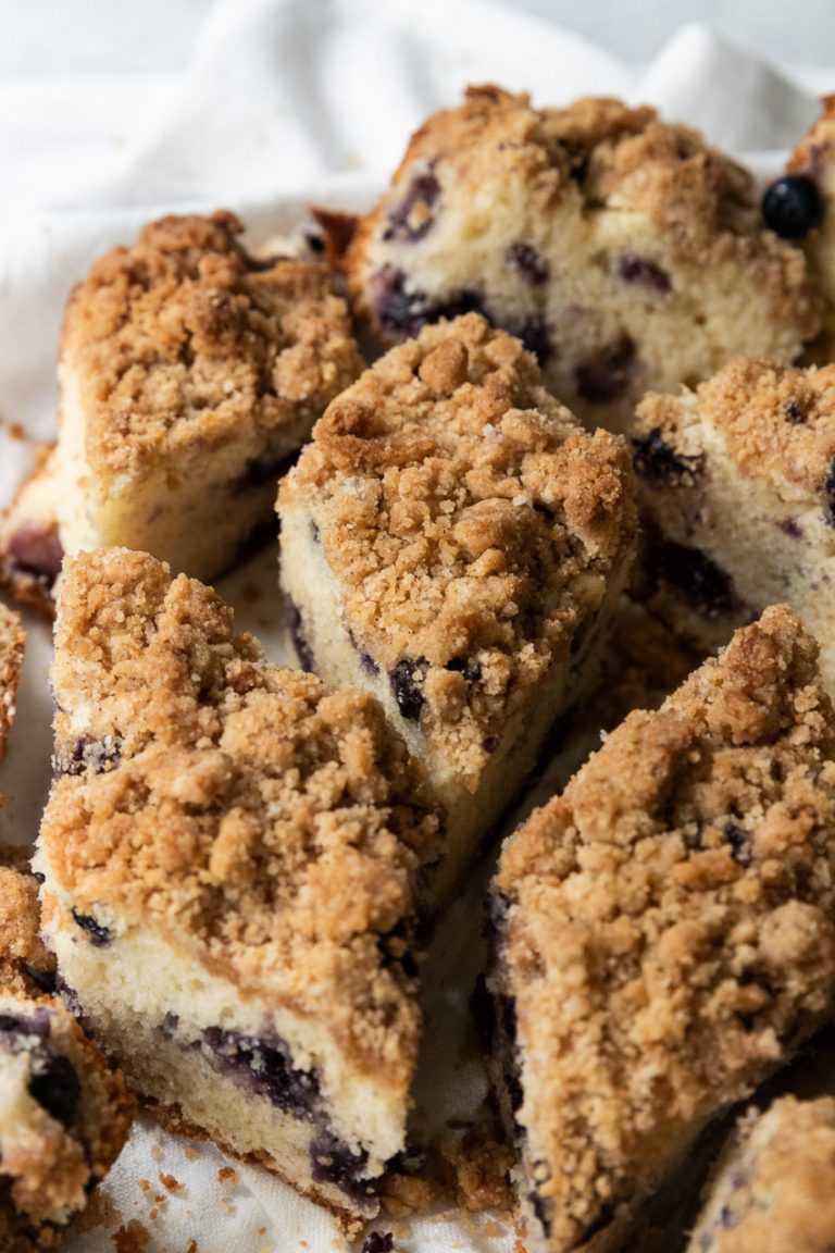 Sour Cream Blueberry Coffee Cake - Good Things Baking Co