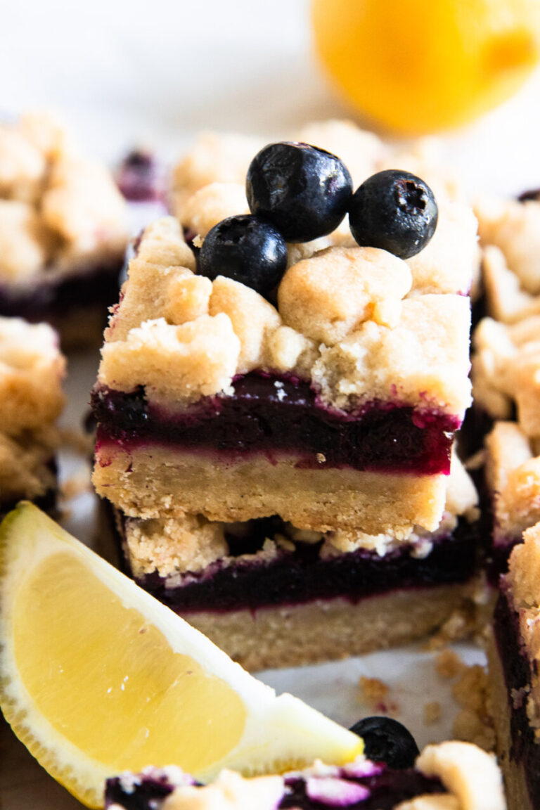 Lemon Blueberry Shortbread Bars