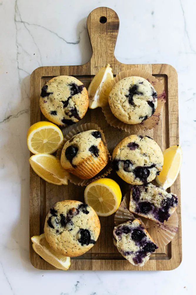 Blueberry Lemon Poppy Seed Muffins