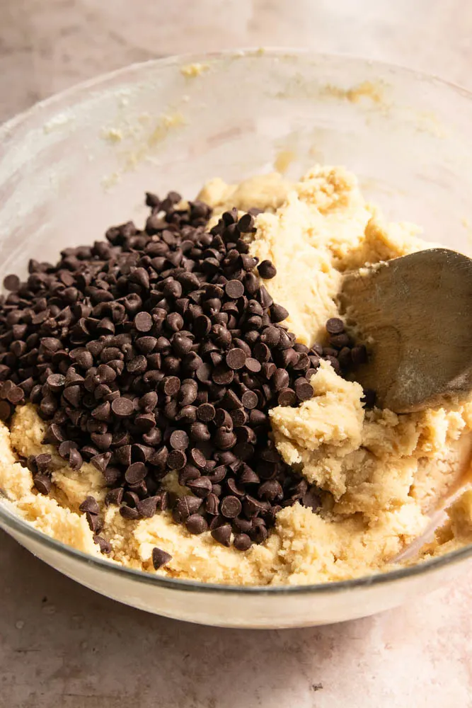 Stir in mini chocolate chips.