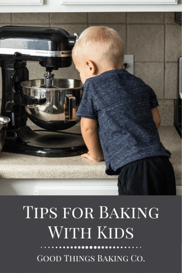 Pinterest Graphic for Tips for Baking With Kids Post